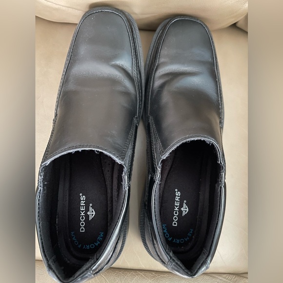 Dockers Men's Edson Loafers Mens 10.5M Black Leather Slip On Dress Shoes - Picture 4 of 6